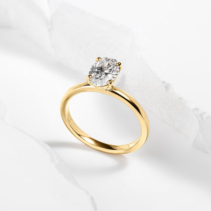 Timeless Oval Solitaire Ring