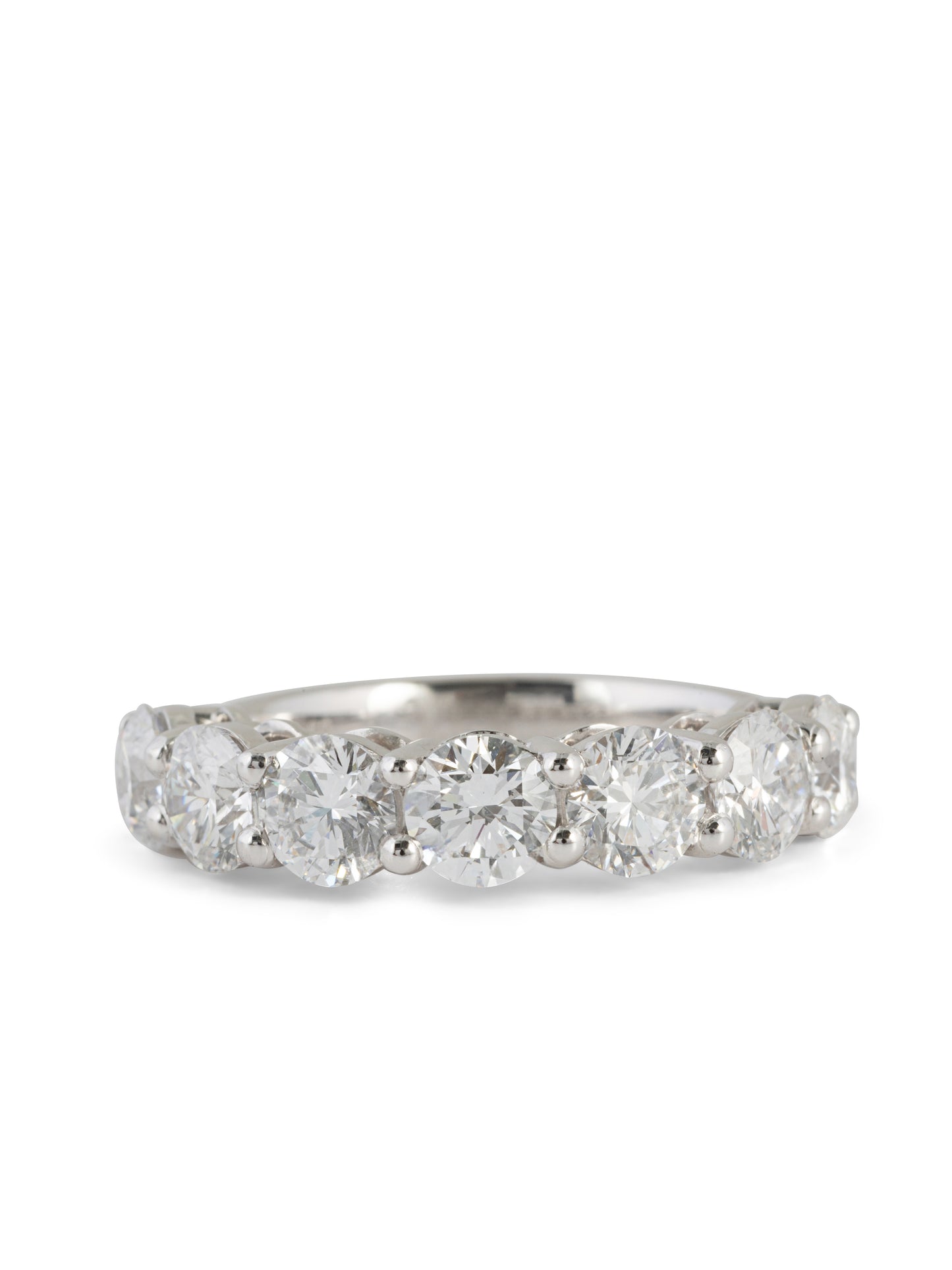 Platinum 7-Stone Round Brilliant Diamond Ring