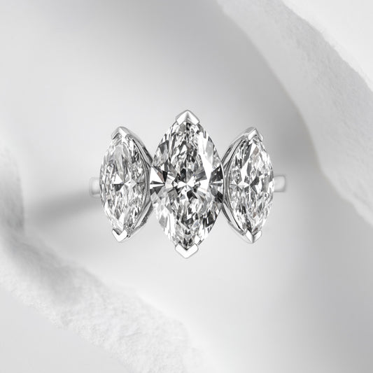 Trilogy Marquise Diamond Ring